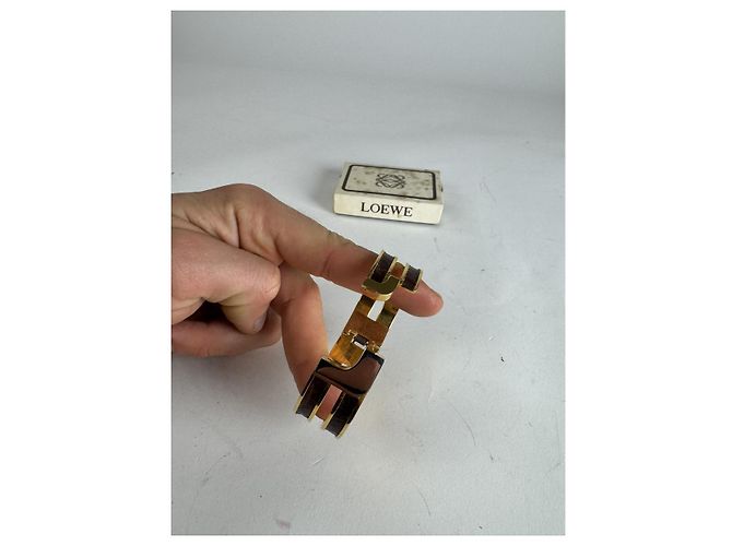 Bracciale in acciaio dorato Loewe Twist D'oro - vista 4