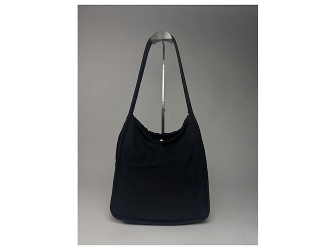 Borsa a mano in cotone nero Bottega Veneta - vista 3
