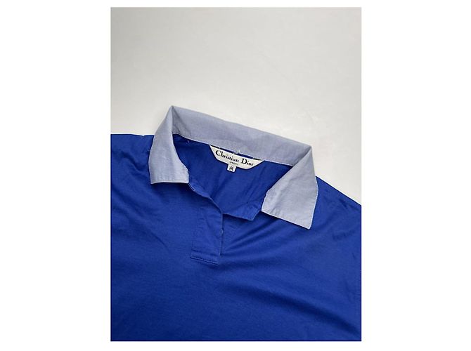 Christian Dior Polo de algodón azul Dior Homme - vista 2