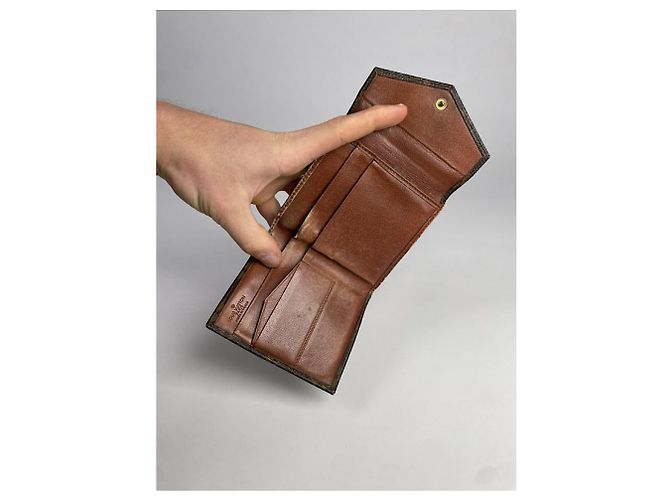 Cartera de cuero marrón Vénus de Louis Vuitton Castaño - vista 4