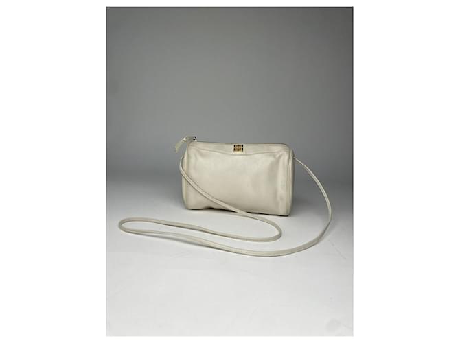 Borsa in pelle bianca Givenchy 4G Bianco - vista 3