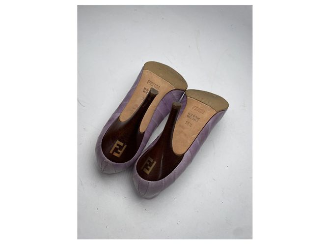 Fendi FFreedom lila Lederabsatz - Ansicht 5