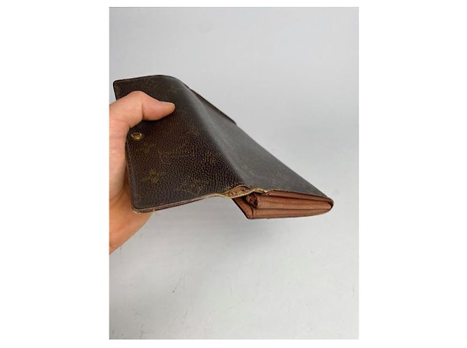 Cartera de cuero marrón Louis Vuitton Flore Castaño - vista 2