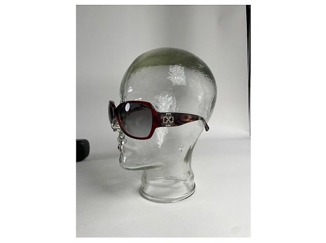 Gafas de sol de plástico rojo Salvatore Ferragamo Roja - vista 2