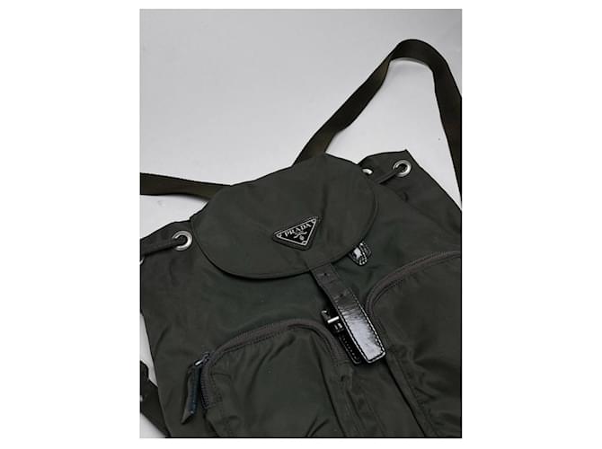 Prada Green Polyester Backpack - view 4
