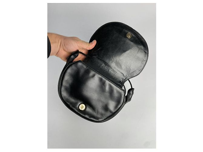 Borsa a mano in pelle verniciata nera Givenchy Infinity Nero - vista 4