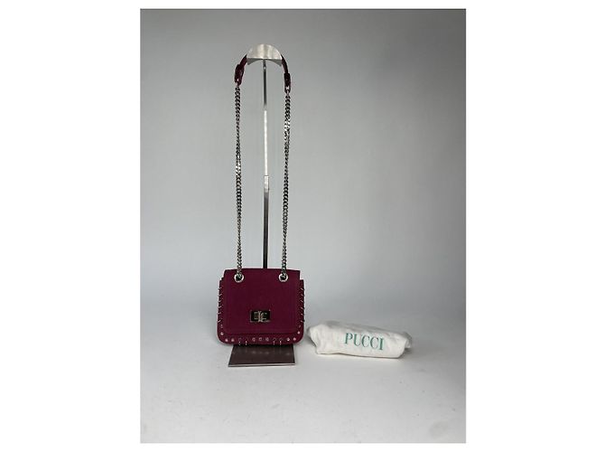 Borsa in pelle viola Emilio Pucci Porpora - vista 2
