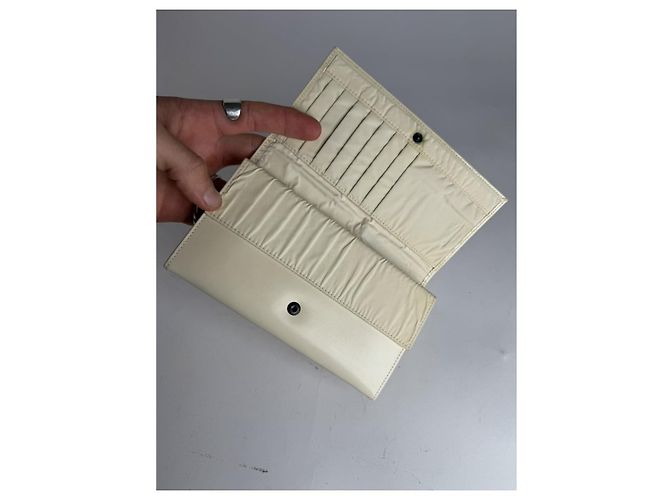 Dior Miss Dior White Patent Leather Wallet - view 3