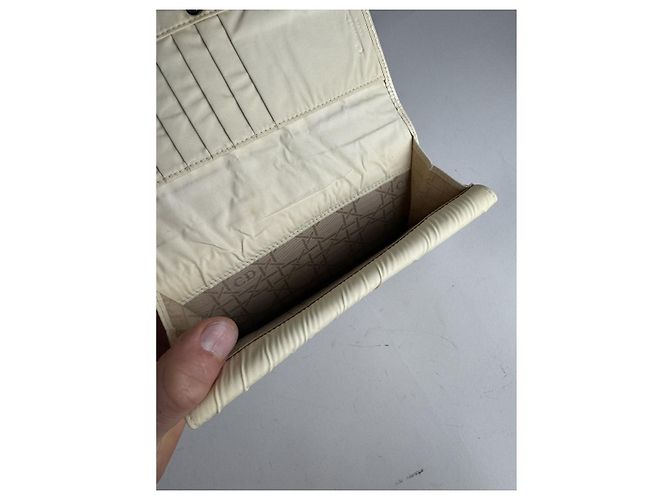 Dior Miss Dior White Patent Leather Wallet - view 5