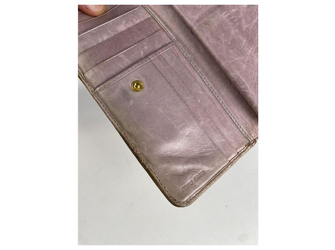 Cartera de cuero rosa Miu Miu - vista 5