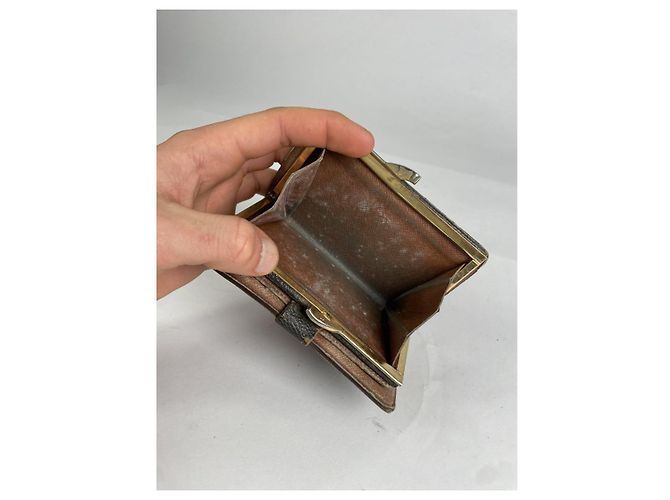 Cartera de cuero marrón Louis Vuitton Flore Castaño - vista 5