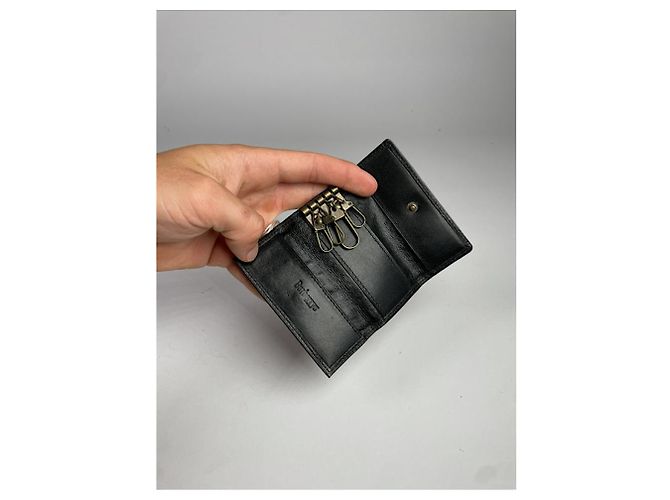 Borsa in pelle nera Burberry Nero - vista 4