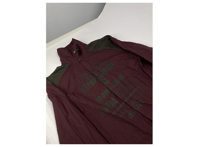 Camicia in cotone bordeaux Versace Jeans Couture Bordò - vista 2