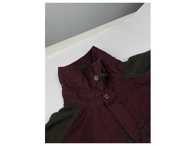 Camicia in cotone bordeaux Versace Jeans Couture Bordò - vista 3
