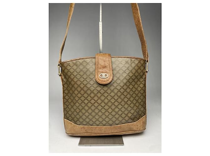 Céline Borsa a secchiello in pelle marrone Celine - vista 3