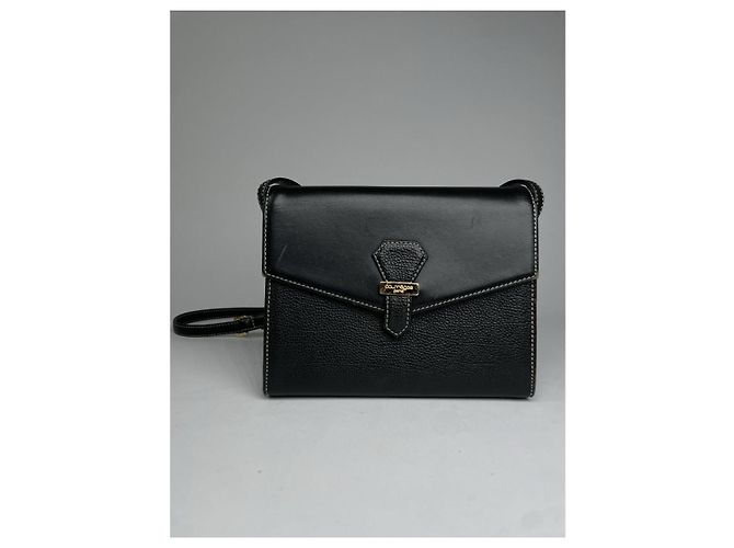 Courreges Borsa in pelle nera Courrèges Nero - vista 3