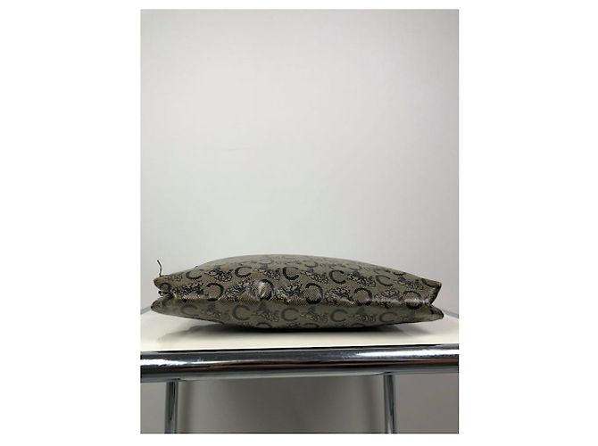 Céline Clutch in pelle nera Celine Nero - vista 4