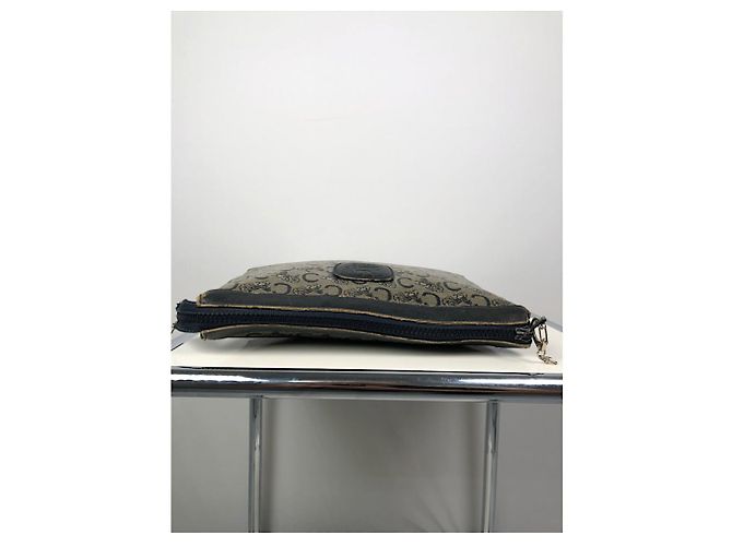 Céline Clutch in pelle nera Celine Nero - vista 5