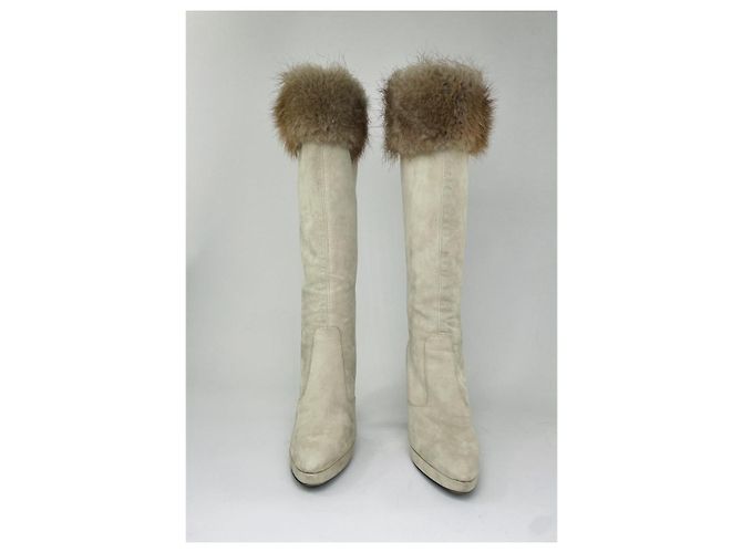 Stivale in pelle argento Gucci - vista 4