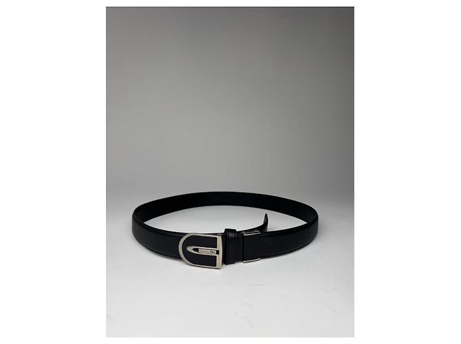 Cinturón de cuero negro Dior - vista 5