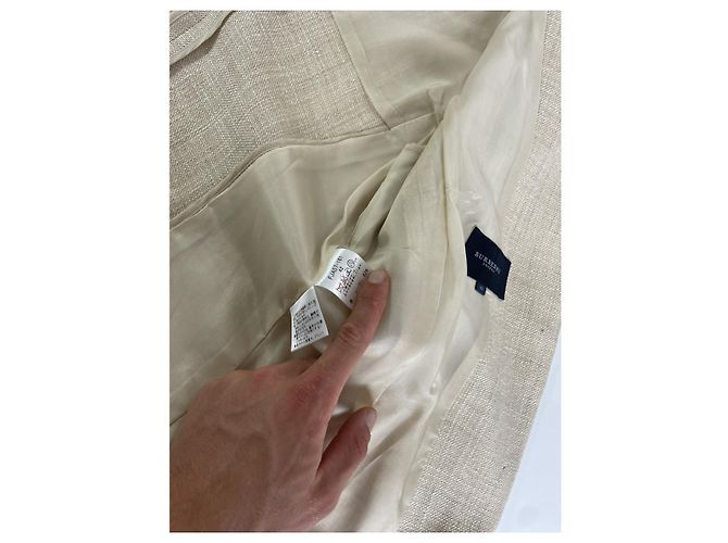 Trench coat de lino beige Waterloo de Burberry - vista 5