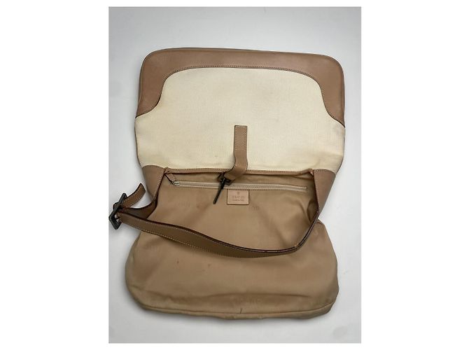 Gucci Jackie Vintage Beiger Lederhandtasche - Ansicht 2