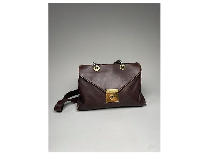 Borsa in pelle marrone Jil Sander - vista 2