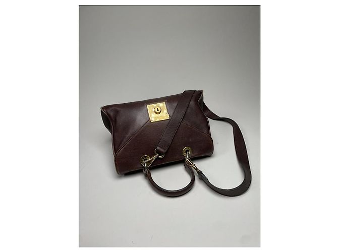 Borsa in pelle marrone Jil Sander - vista 5