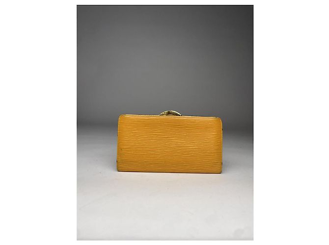 Cartera de cuero naranja Louis Vuitton Twist - vista 3