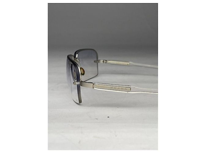 Prada Silberne Kunststoffsonnenbrille - Ansicht 5
