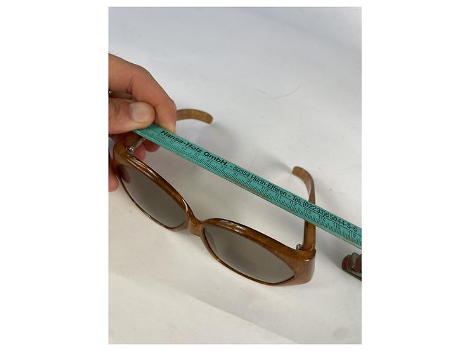 Gafas de sol de plástico marrón Dior Castaño - vista 5