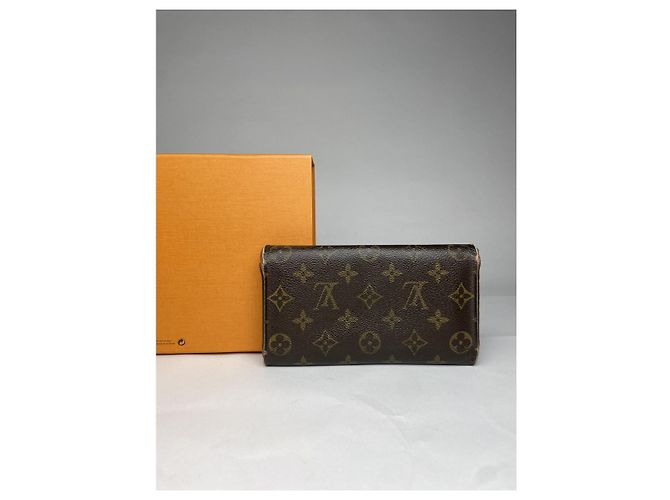 Portafoglio in pelle marrone Emilie Louis Vuitton - vista 2