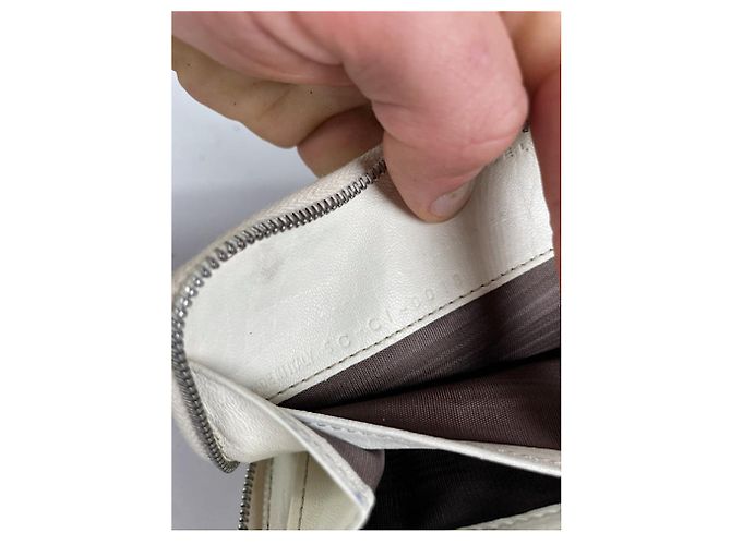 Céline Cartera de cuero blanco Celine Triomphe - vista 5