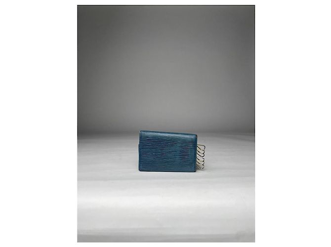 Borsa in pelle blu Lockme di Louis Vuitton - vista 3
