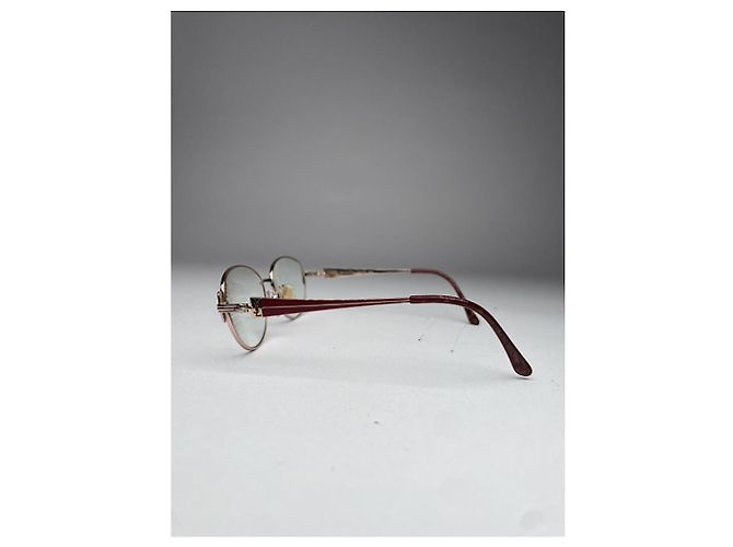 Gafas de sol de metal dorado Yves Saint Laurent - vista 3
