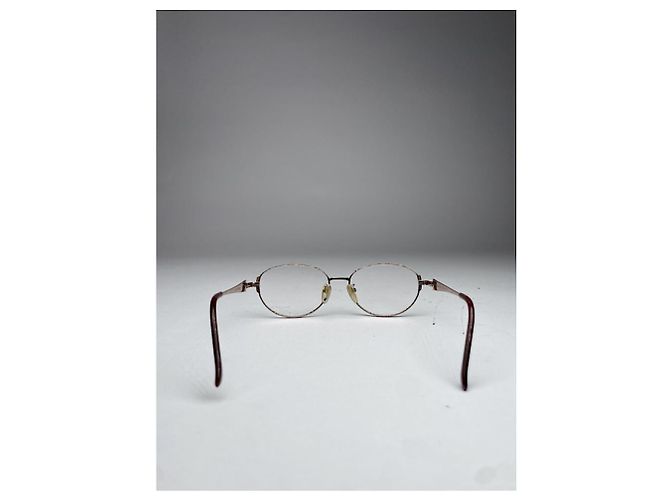 Gafas de sol de metal dorado Yves Saint Laurent - vista 5