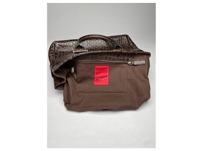 Autre Marque Borsa in pelle marrone Samantha Thavasa - vista 3