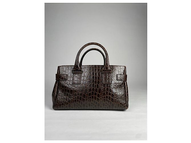 Autre Marque Borsa in pelle marrone Samantha Thavasa - vista 4