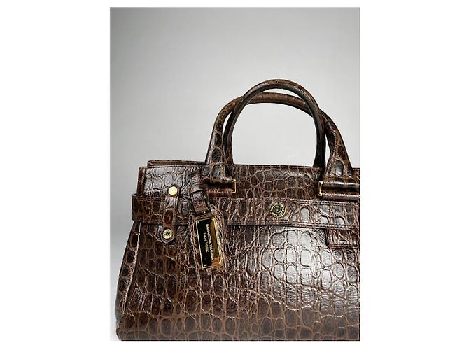Autre Marque Borsa in pelle marrone Samantha Thavasa - vista 5