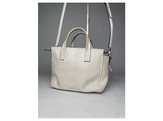 Borsa hobo in pelle bianca Coach Large Scout Bianco - vista 2