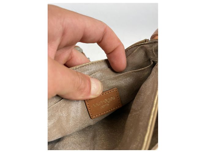 Courreges Borsa a mano in cotone marrone Courrèges - vista 3