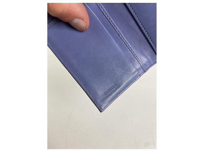 Prada Khaki Patent Leather Wallet - view 5