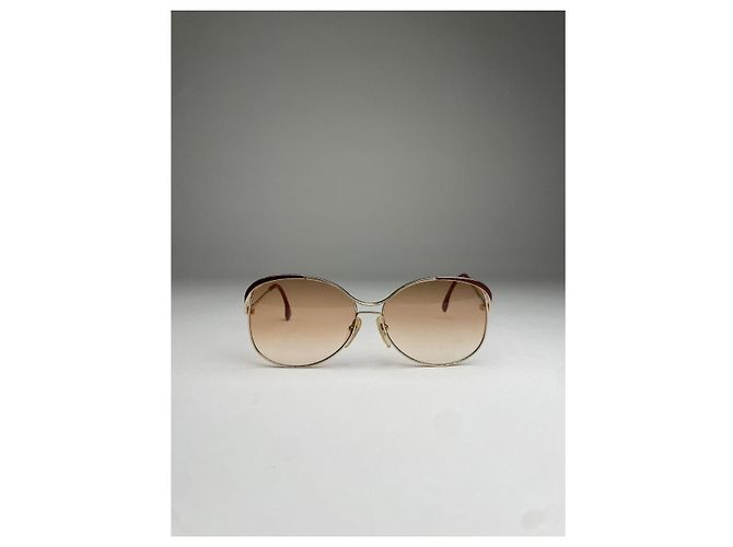 Gafas de sol de metal naranja Yves Saint Laurent - vista 2
