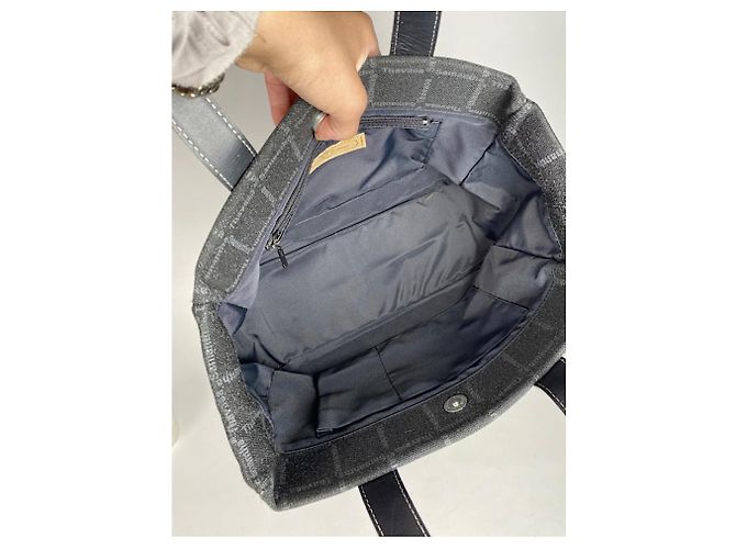 Autre Marque Borsa a mano in cotone nero Samantha Thavasa - vista 3