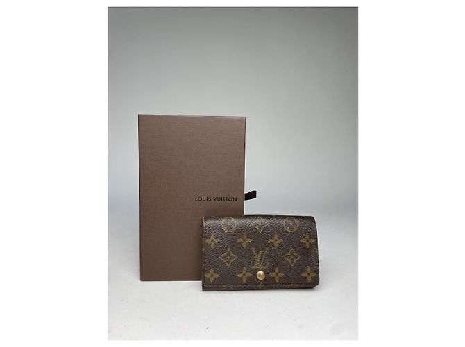 Portafoglio in pelle marrone Louis Vuitton Juliette - vista 2