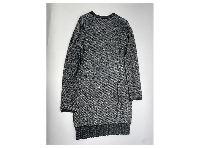 Anthrazitfarbene Wollkleid von Alexander Wang Anthrazitgrau - Ansicht 4