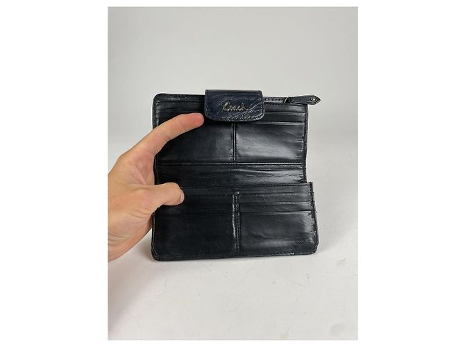 Coach Black Leather Wallet - view 3