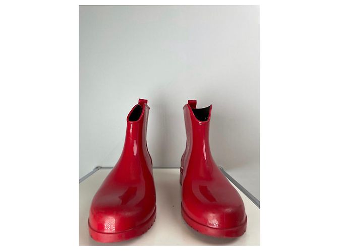 Botas de tobillo de plástico rojo Missoni Roja - vista 2