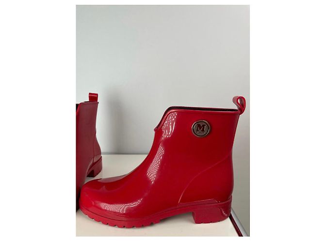 Botas de tobillo de plástico rojo Missoni Roja - vista 3