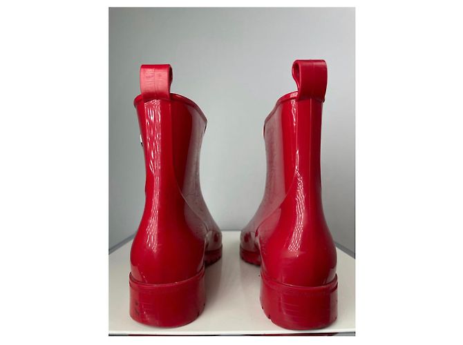 Botas de tobillo de plástico rojo Missoni Roja - vista 4